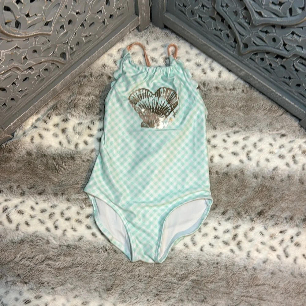Body Glove pastel seashell swimsuit girls XSmall beach pool party tropical swim